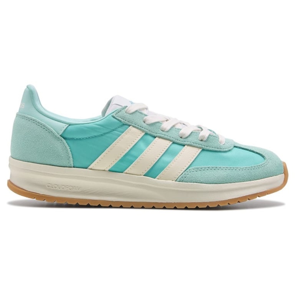 Adidas Women's Cloudfoam Sneakers - Aqua and White - Picture 2 of 7